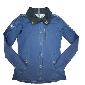 Kuhl Krush Jacket Size S Snap Front Cotton Poly Blend Stretch Jersey